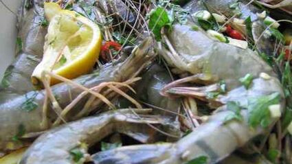 пиво с креветками