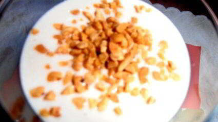 творожный коктейль на завтрак