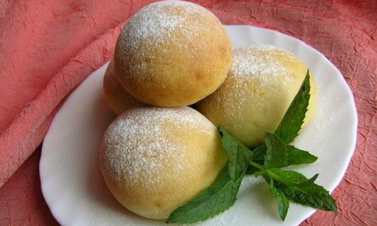 Рецепт творожные булочки с мятным сиропом