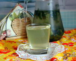 Рецепт витаминный напиток из листьев облепихи с медом и мятой