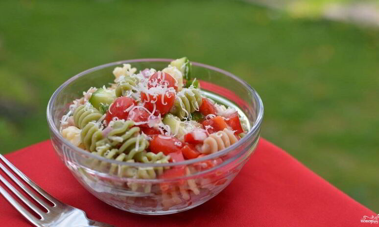 Рецепт итальянский салат с пастой