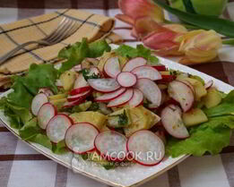 Картофельный салат с редисом