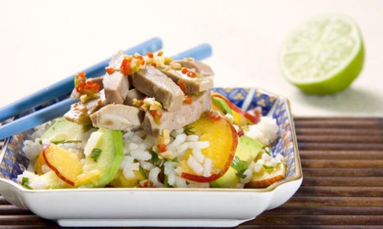 Рецепт рисовый салат с уткой