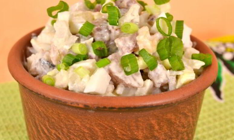 Рецепт салат из сельди с грецкими орехами