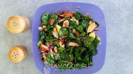 салат из свежего шпината