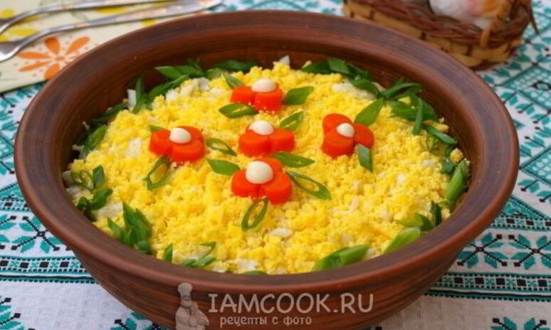 Рецепт салат мимоза с горбушей