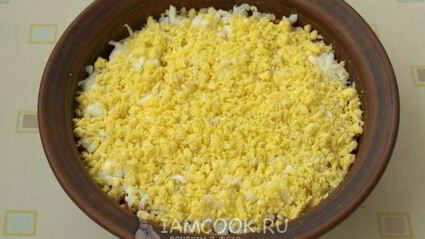 салат мимоза с горбушей