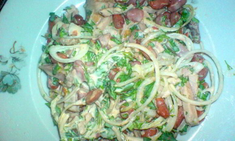 Рецепт салат нотки фа и соль