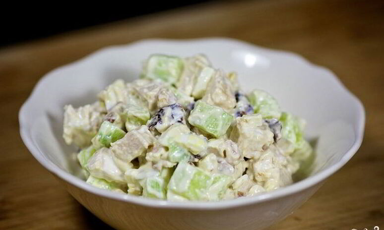 Рецепт салат новогодний с черносливом