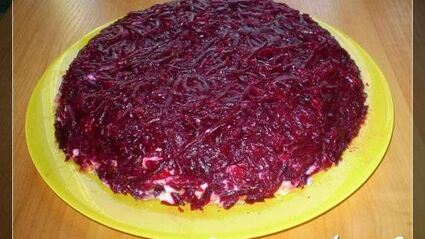 салат сельдь под шубой