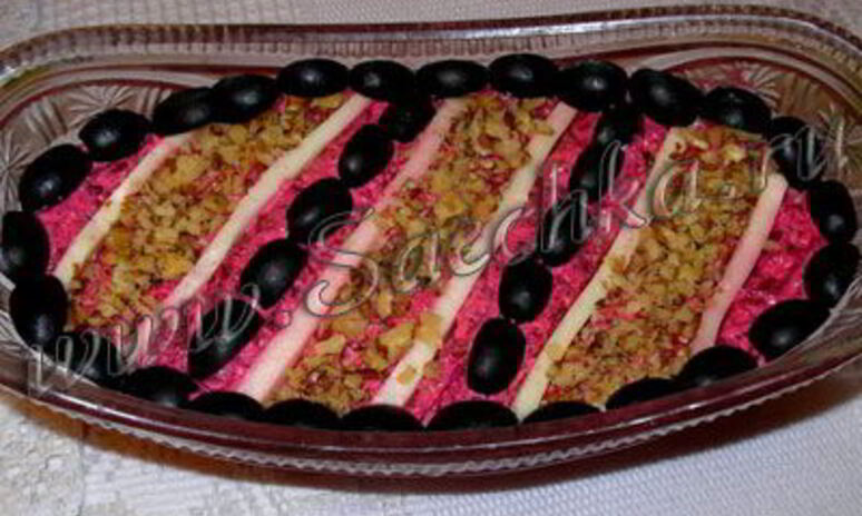 Рецепт салат розовый