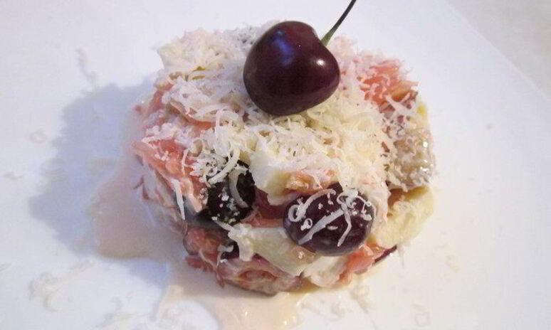 Рецепт салат с фруктами и куриной грудкой