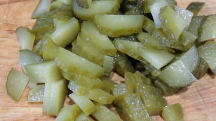 салат с куриными сердечками