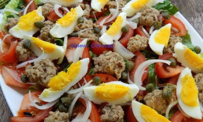 Рецепт салат с тунцом