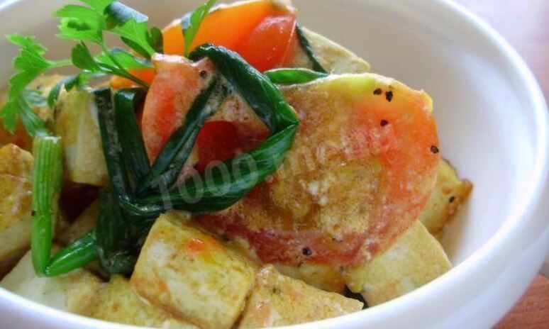 Рецепт салат соевый с помидорами