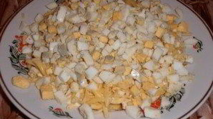 салат тиффани с курицей и виноградом