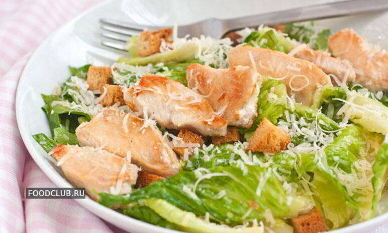 Рецепт цезарь с курицей