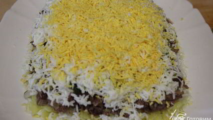 слоеный салат с говядиной новогодние желания