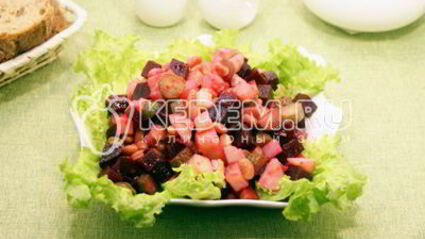 винегрет с фасолью