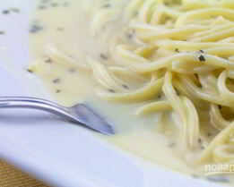 Белый соус к спагетти