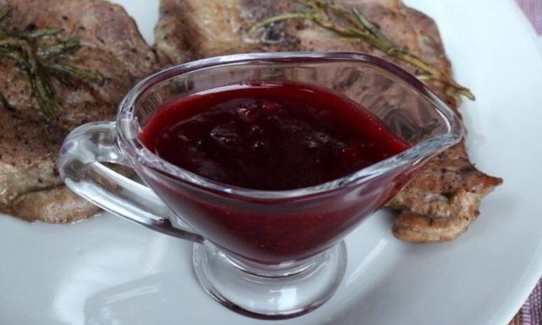Рецепт брусничный соус к мясу