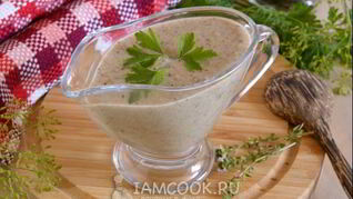 Грибной соус из сушеных грибов