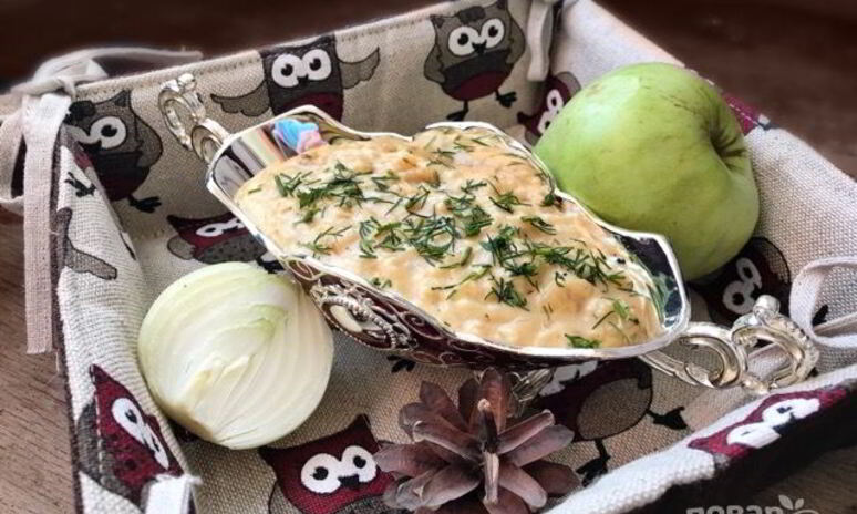 Рецепт луково-яблочный соус