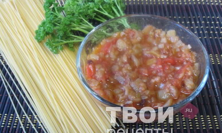 Рецепт овощной соус с баклажанами