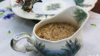 Сливочно-грибной соус для мяса