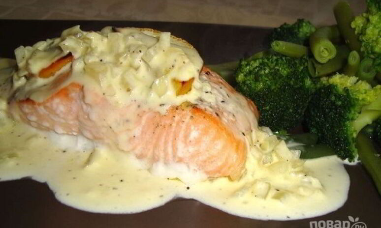 Рецепт сливочный соус для лосося