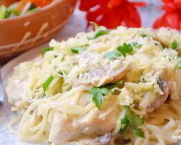 Соус для спагетти с курицей