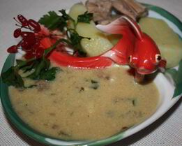 Соус из сухих грибов