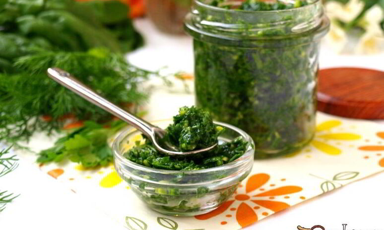 Рецепт зеленый соус из шпината