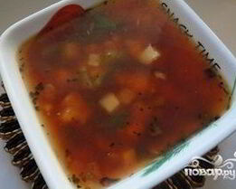 Борщ без капусты