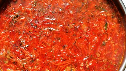 борщ без мяса