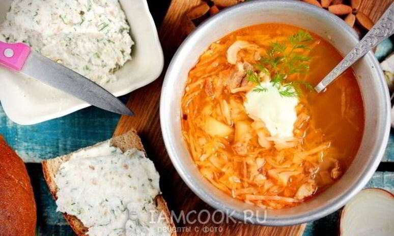 Рецепт борщ без свеклы