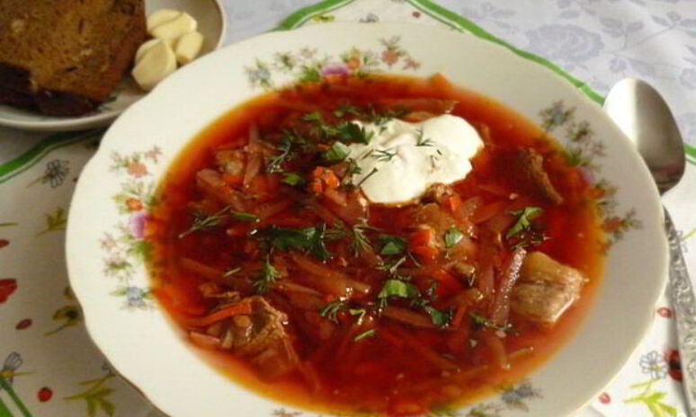 Рецепт борщ из конины