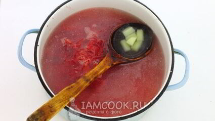 борщ из свежей капусты