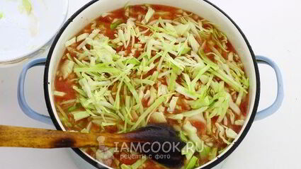 борщ из свежей капусты