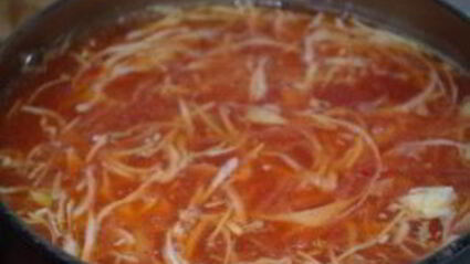 борщ на говяжьем бульоне