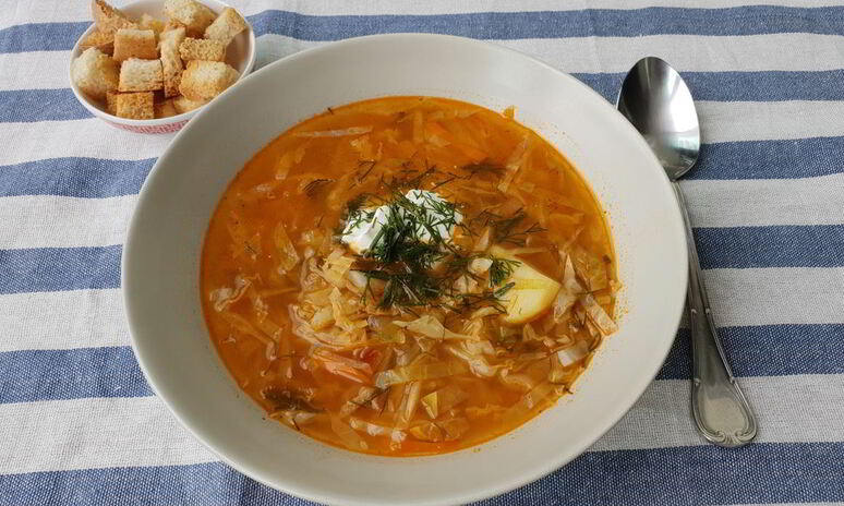 Рецепт борщ на курином бульоне