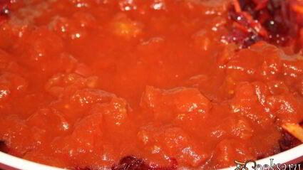 борщ на свиной лопатке с квашеной капустой