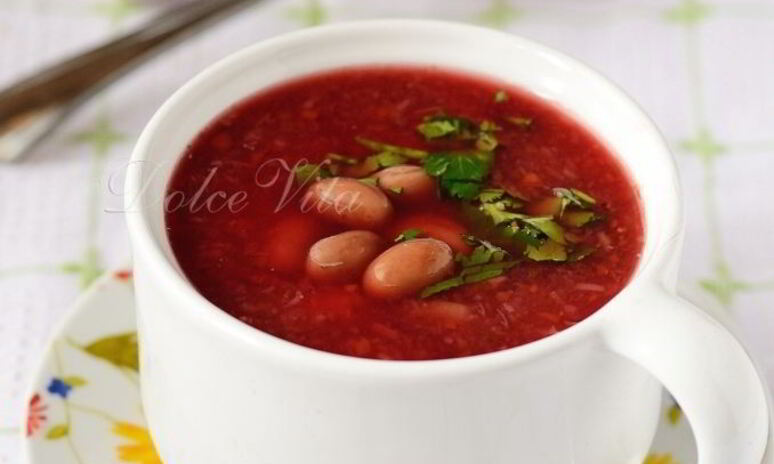 Рецепт борщ-пюре без масла