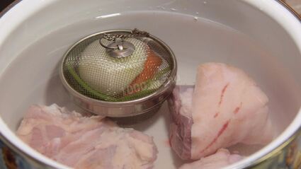 борщ с фасолью и курицей