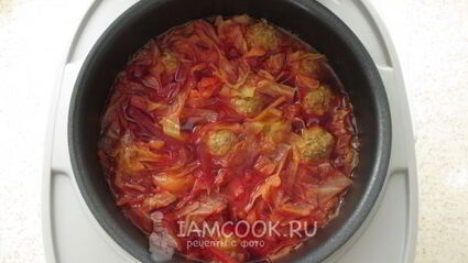 борщ с фрикадельками в мультиварке