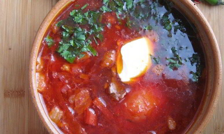 Рецепт борщ с капустой