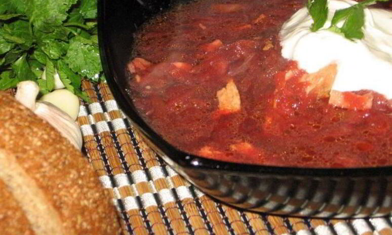 Рецепт борщ с томатной пастой