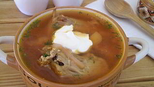 Борщ с уткой