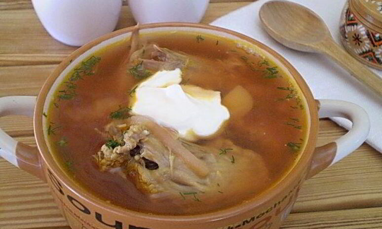 Рецепт борщ с уткой