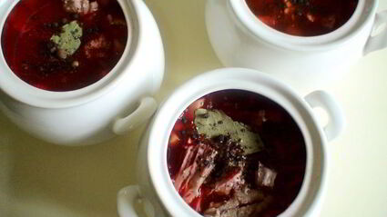 борщ, томленный в духовке